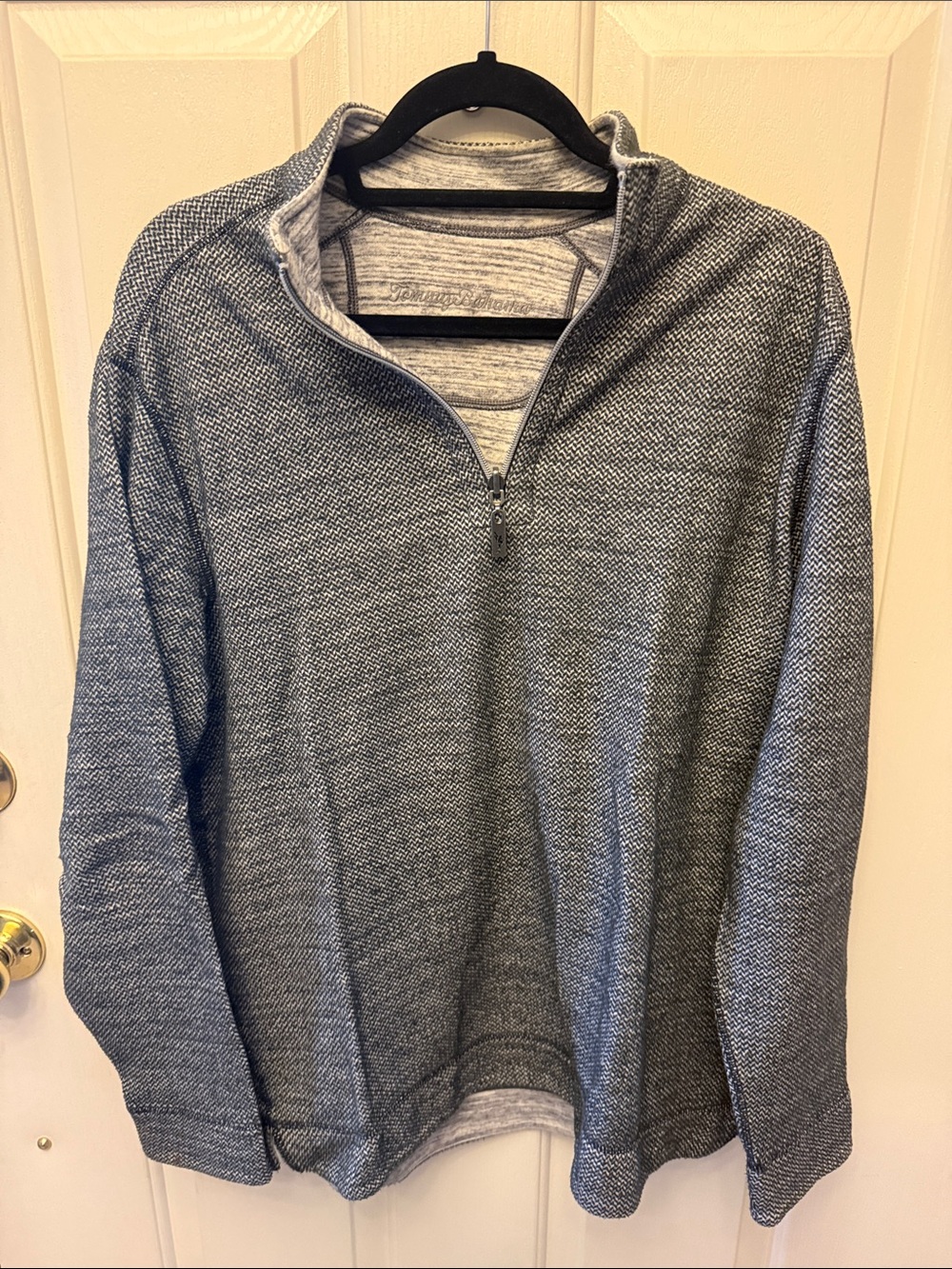 Men's Heather Gray Quarter-Zip Sweater